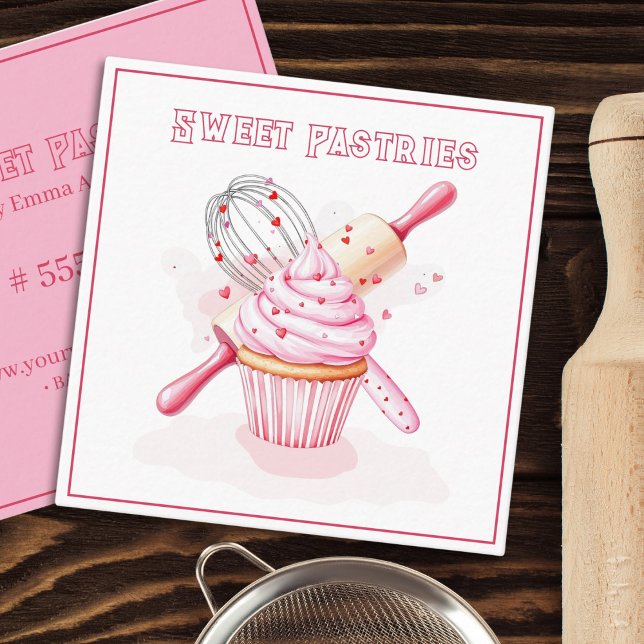Bakery Sweet Pastries Business Card (Creator Uploaded)