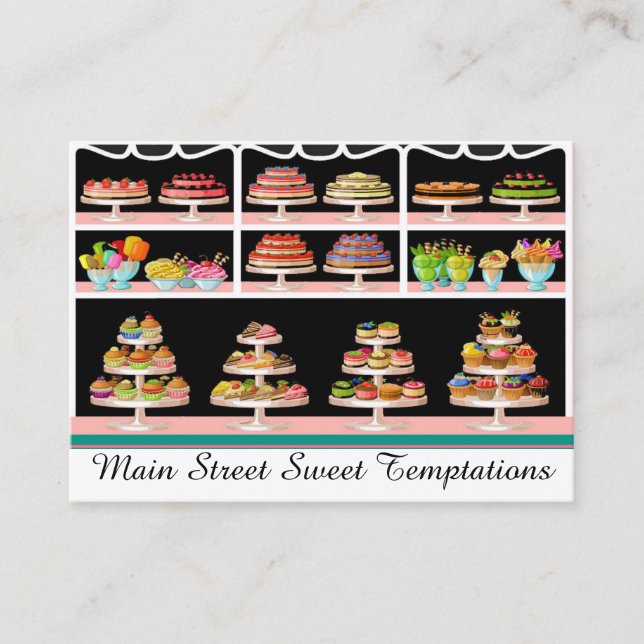 Bakery / Sweet Shop / Ice Cream Business Card (Front)
