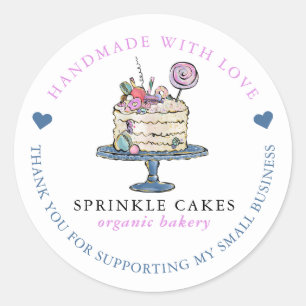 Bakery Thank You Classic Round Sticker