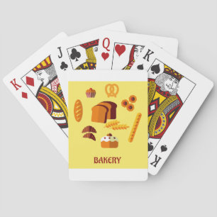 Bakery Themed Bread Pastries and Sweets Playing Cards