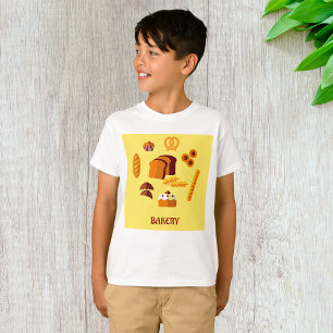 Bakery Themed Bread Pastries and Sweets  T-Shirt