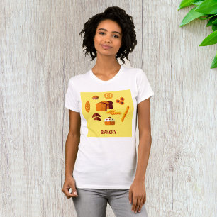 Bakery Themed Bread Pastries and Sweets  T-Shirt