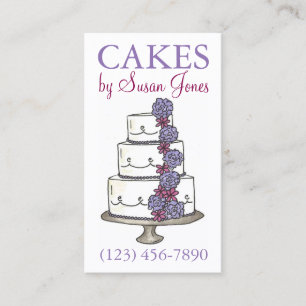 Bakery Wedding Cake Decorating Decorator Pastry Business Card