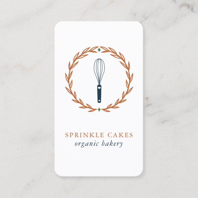 Bakery Whisk  Business Card (Front)