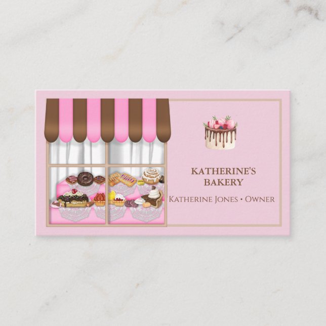 Bakery Window   Business Card (Front)