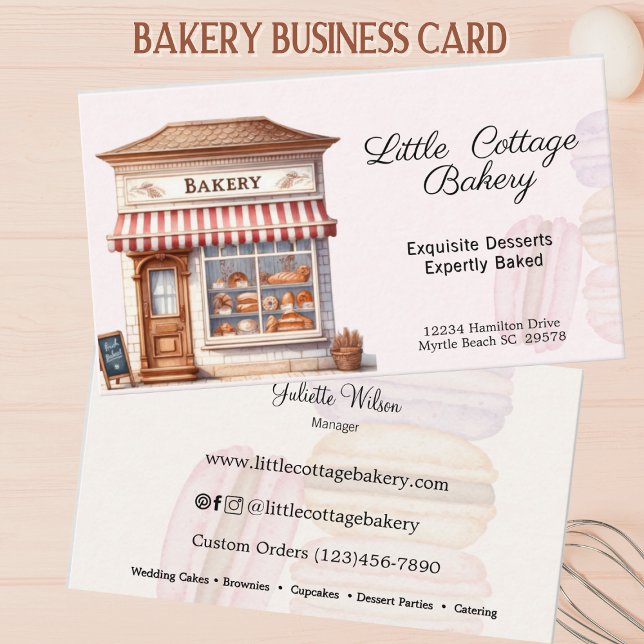 Bakery Window   Business Card (Creator Uploaded)