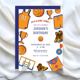 Baketball birthday Invitation