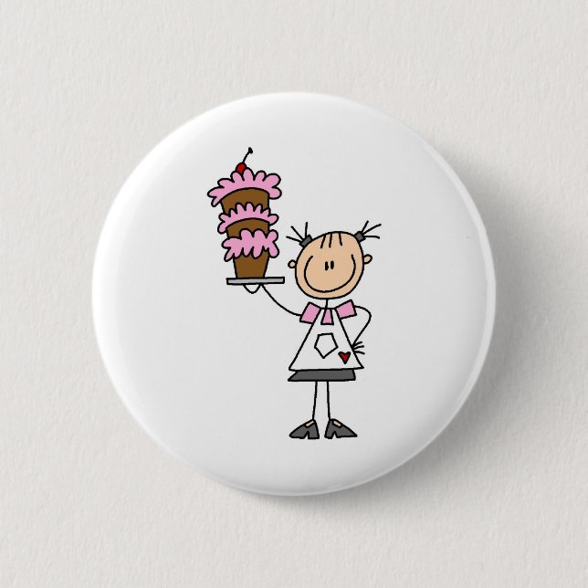 Baking A Cake Button (Front)