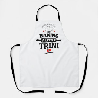 Baking a Little Trini Pregnancy Gift Apron