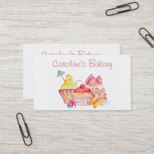 Baking and Bakery Boutique, Cupcakes & Pastries Business Card