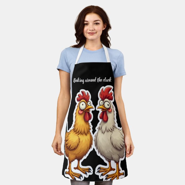 Baking around the Cluck Apron (Worn)