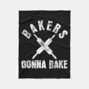 Baking Baker Bakery Fleece Blanket