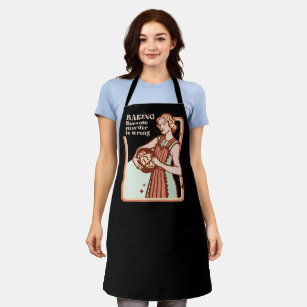 BAKING BECAUSE MURDER IS WRONG FUNNY BAKING  APRON