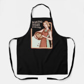 BAKING BECAUSE MURDER IS WRONG FUNNY BAKING  APRON (Front)
