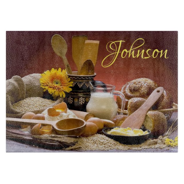 Baking Bread Cutting Board (Front)