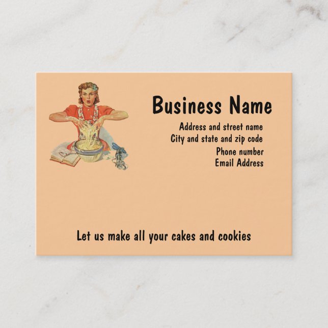 Baking Business Card (Front)