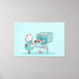 Baking Canvas Print