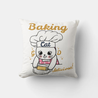 Baking Cat-DELICIOUS Good Design - Cute Cat Baking Cushion