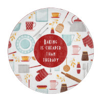 Baking Cheaper Than Therapy Funny Kitchen Red