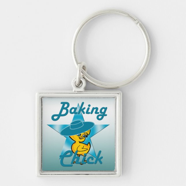 Baking Chick #7 Key Ring (Front)