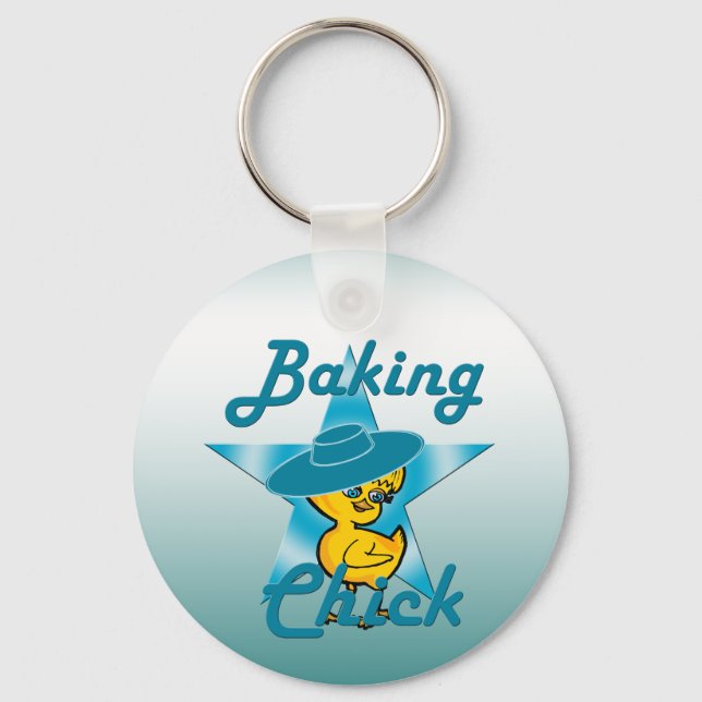 Baking Chick #7 Key Ring (Front)