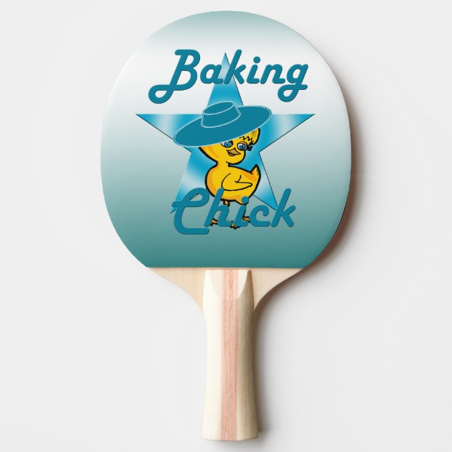 Baking Chick #7 Ping Pong Paddle (Front)