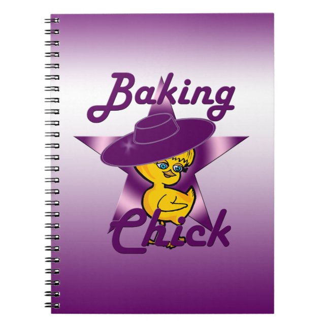 Baking Chick #9 Spiral Notebook (Front)