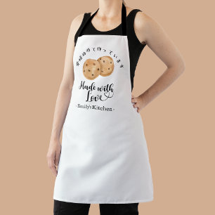 Baking Chocolate Chip Cookie Watercolor Modern Apron