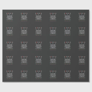 Baking Christmas Cheer Gingerbread Oven Knit Patte Wrapping Paper