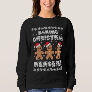 Baking Christmas Memories Gingerbread Men With Xma Sweatshirt