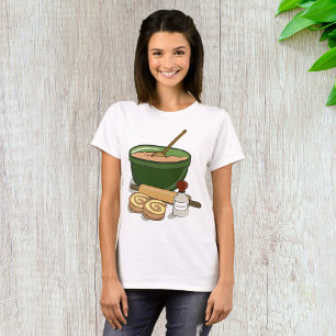 Baking Cinnamon Rolls Womens T-Shirt