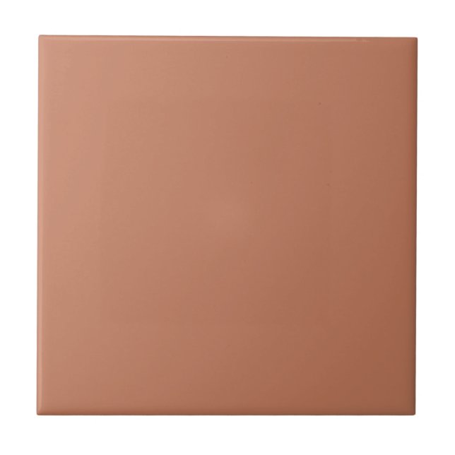 Baking Clay Orange Square Kitchen and Bathroom Tile (Front)