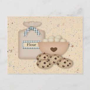 Baking Cookies Recipe Card