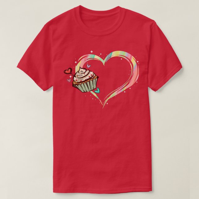 baking cupcake cute bakery muffin baking cooking f T-Shirt (Design Front)