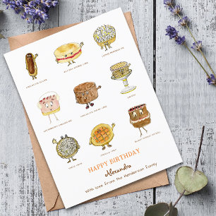 Baking cute cakes Illustrations Postcard