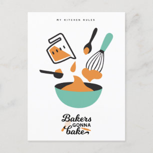 Baking Design For Bakers Postcard