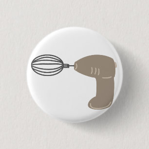 Baking Enthusiast Electric Hand Mixer Kitchen Tool 3 Cm Round Badge