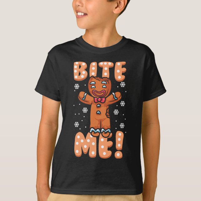 Baking Gingerbread Man Christmas Gift For Husband T-Shirt (Front)