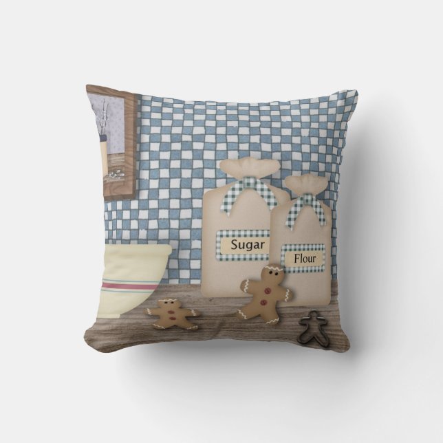Baking Gingerbread Pillow (Front)