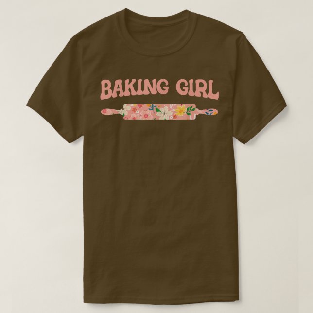 Baking Girl - Baking Muffins Cookie Cupcakes Baker T-Shirt (Design Front)