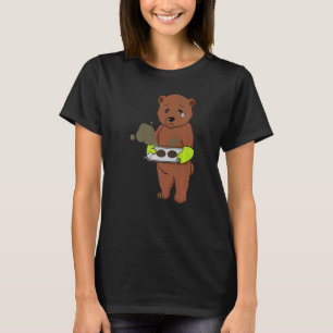 Baking Gone Wrong Grizzly Bear Chef Culinary Baker T-Shirt