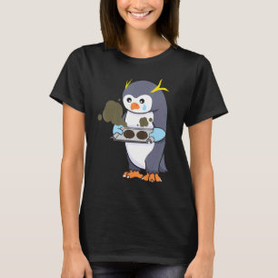 Baking Gone Wrong Penguin Chef Culinary Baker Cook T-Shirt