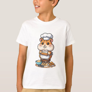 Baking Hamster Chef Small Baker Kids T-Shirt