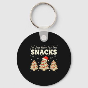 Baking I'm Just Here For The Snacks Christmas Cook Key Ring