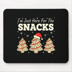 Baking I'm Just Here For The Snacks Christmas Cook Mouse Pad