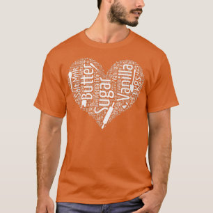 Baking Ingredients Utensils Heart T-Shirt