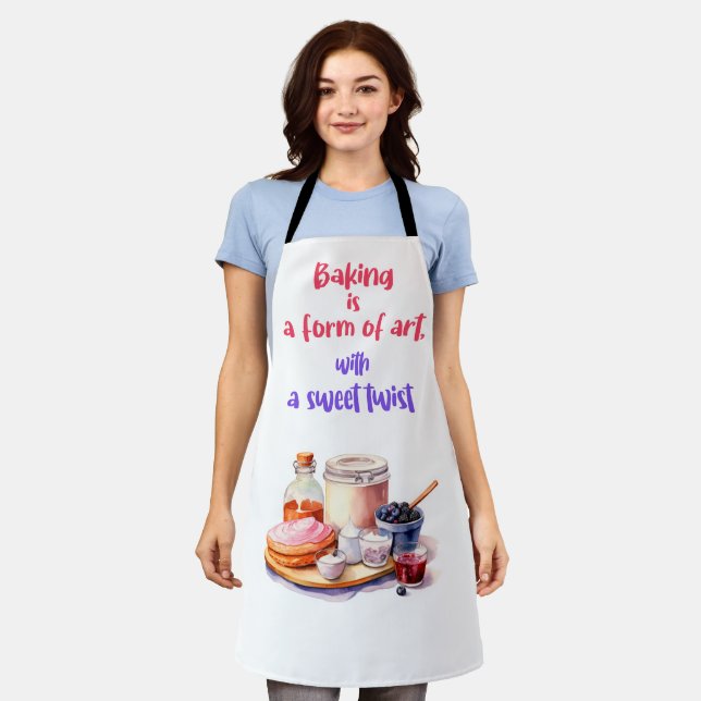 Baking Is A Form of Art Apron (Worn)
