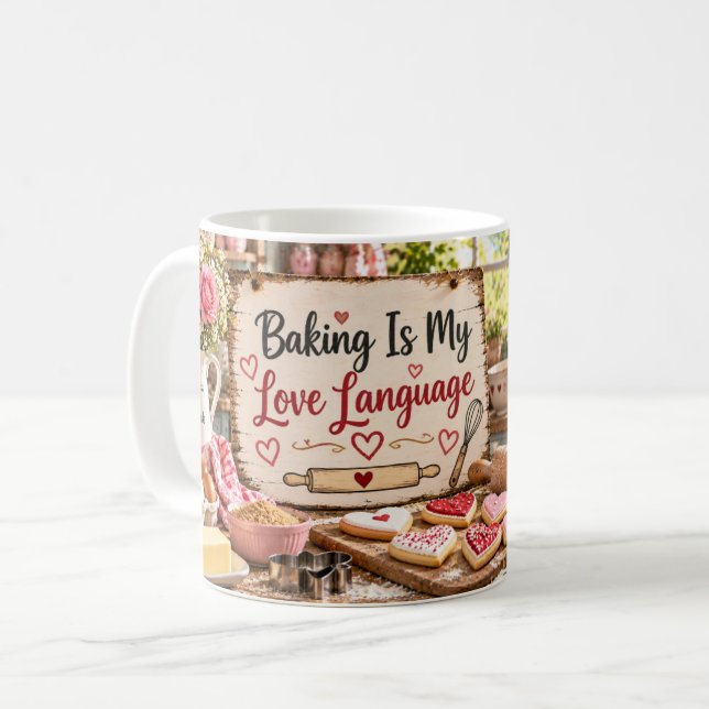 Baking Is My Love Language Mug (Front Left)