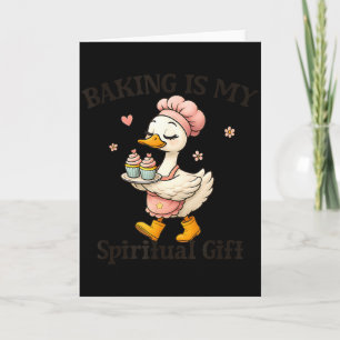 Baking Is My Sritual Gift Baking Humor Kitchen Pas Card