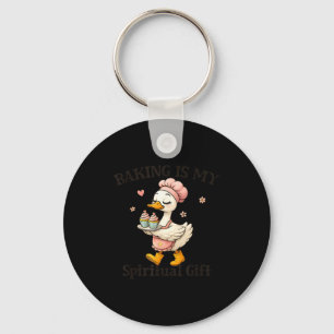 Baking Is My Sritual Gift Baking Humor Kitchen Pas Key Ring